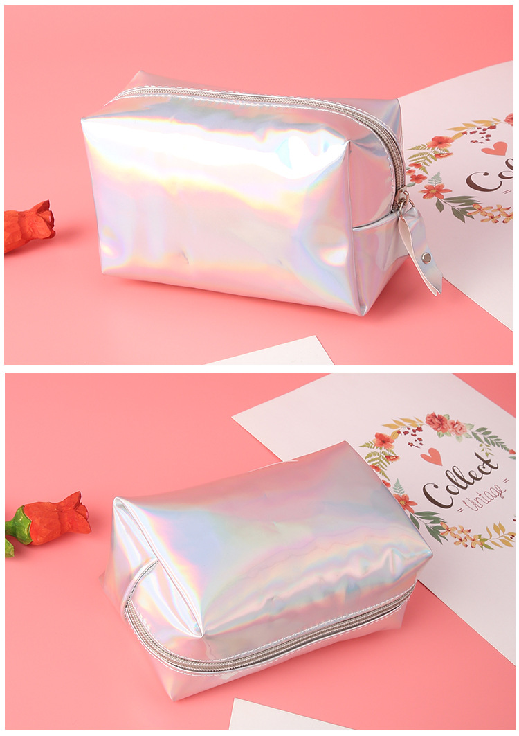 Laser Cosmetic Bag Korean Women Bag Laser Magic Color Cosmetic Bag Waterproof Simple Clutch Portable Small Square Bag Wholesale Laser Cosmetic Bag Korean Women Bag Laser Magic Color Cosmetic Bag Waterproof Simple Clutch Portable Small Square Bag Wholesale