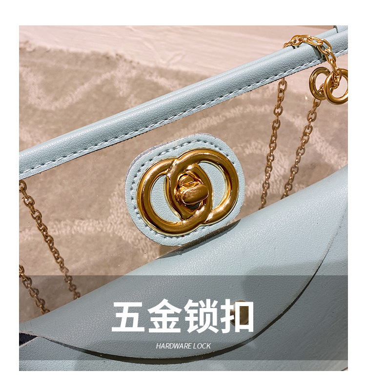 Partysu Women Bag 2021 New Combination Bags Transparent Bag Shoulder Crossbody Handbag Chain Lock Button Pouch Partysu Women Bag 2021 New Combination Bags Transparent Bag Shoulder Crossbody Handbag Chain Lock Button Pouch