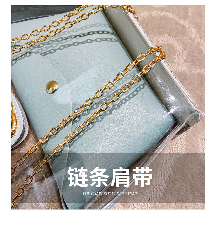 Partysu Women Bag 2021 New Combination Bags Transparent Bag Shoulder Crossbody Handbag Chain Lock Button Pouch Partysu Women Bag 2021 New Combination Bags Transparent Bag Shoulder Crossbody Handbag Chain Lock Button Pouch