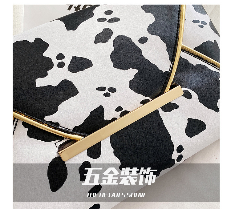 2021 Clutch Clutch Bag Cows Pattern European and American Fashion Minimalist Clutch Bag 2021 Summer Cool Women Envelope Women Bag
