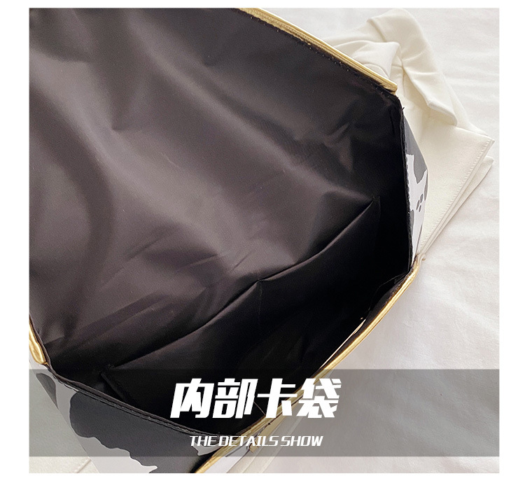 2021 Clutch Clutch Bag Cows Pattern European and American Fashion Minimalist Clutch Bag 2021 Summer Cool Women Envelope Women Bag