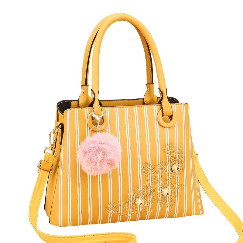 Spot Striped Handbag Large Capacity Women&#039;s Crossbody Shoulder Bag Simple and Fashion Women Bag Factory Direct Supply