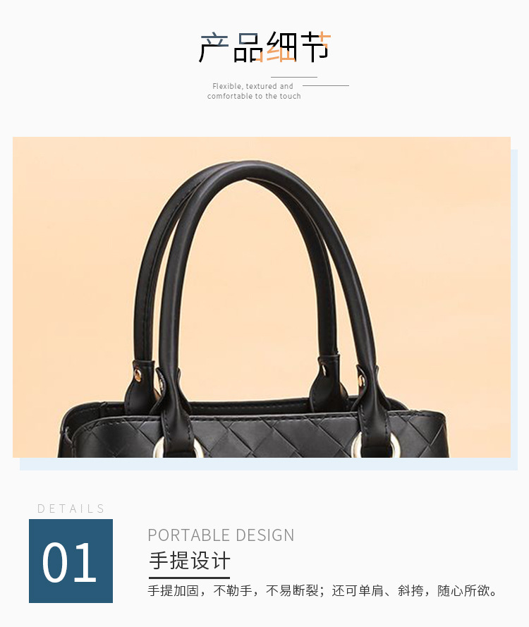2021 New Large Capacity Shoulder Bag Handbag Messenger Bag Fashion Minimalist Women Bag Factory Direct Supply Bag