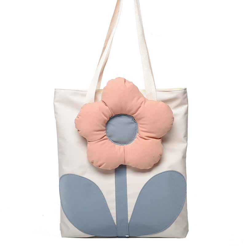 Spot Goods 2021 Summer Trendy New Personalized All-Match Flowers Korean Women Bag Large Capacity Shoulder Bag Factory Direct Sales