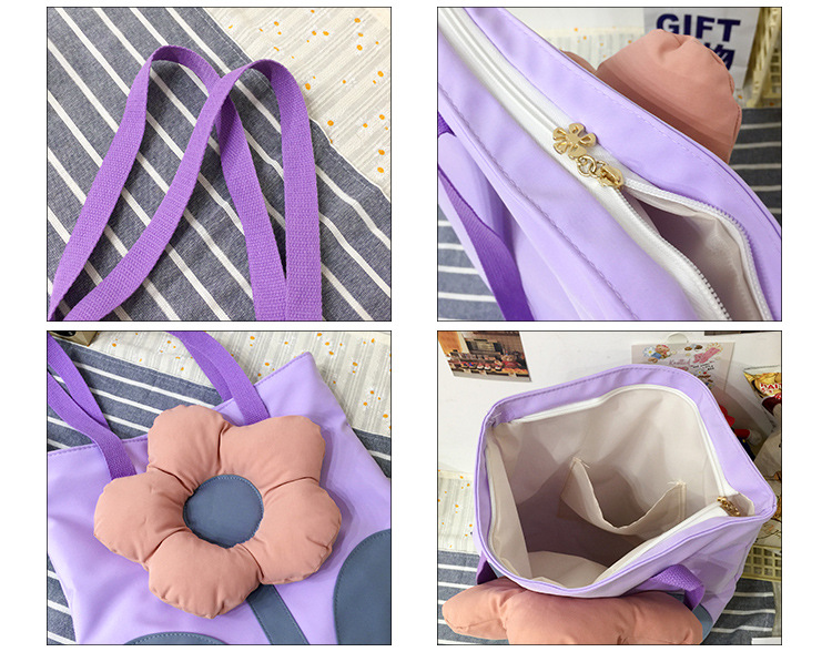 Spot Goods 2021 Summer Trendy New Personalized All-Match Flowers Korean Women Bag Large Capacity Shoulder Bag Factory Direct Sales