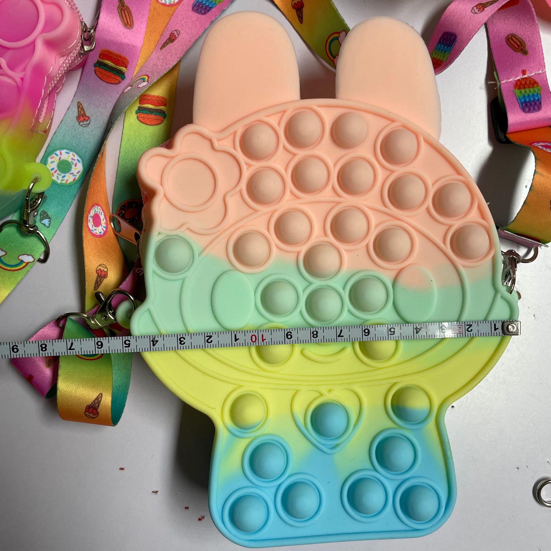 New Rat Killer Pioneer Cute Rabbit Crossbody Bag Press Bubble Music Coin Purse Decompression Coin Purse Crossbody Bag