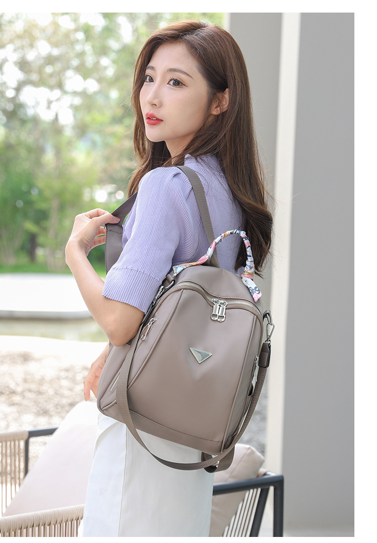 Foreign Trade 2021 Autumn New Women's Pu Backpack Bark Pattern European and American Fashion Backpack Solid Color All-Match Women Bag Foreign Trade 2021 Autumn New Women's Pu Backpack Bark Pattern European and American Fashion Backpack Solid Color All-Match Women Bag