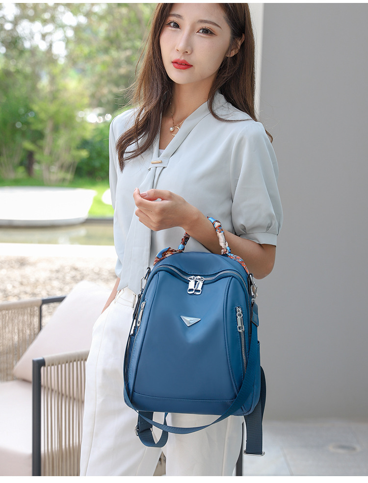 Foreign Trade 2021 Autumn New Women's Pu Backpack Bark Pattern European and American Fashion Backpack Solid Color All-Match Women Bag Foreign Trade 2021 Autumn New Women's Pu Backpack Bark Pattern European and American Fashion Backpack Solid Color All-Match Women Bag