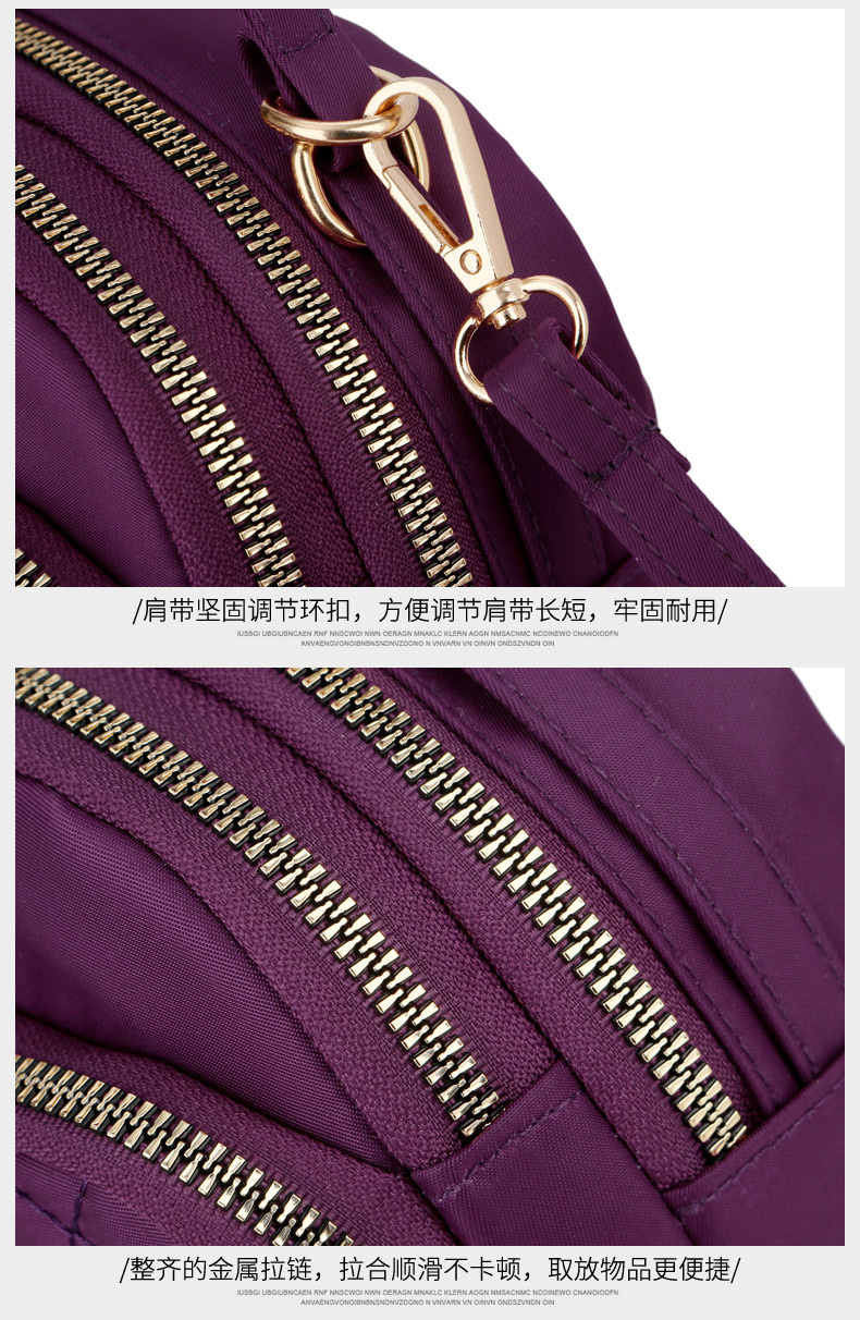 Bag Women's Plaid Nylon Cloth Shoulder Crossbody Small Bag Waterproof Lightweight Tote Coin Purse Solid Color Bag Women's Plaid Nylon Cloth Shoulder Crossbody Small Bag Waterproof Lightweight Tote Coin Purse Solid Color