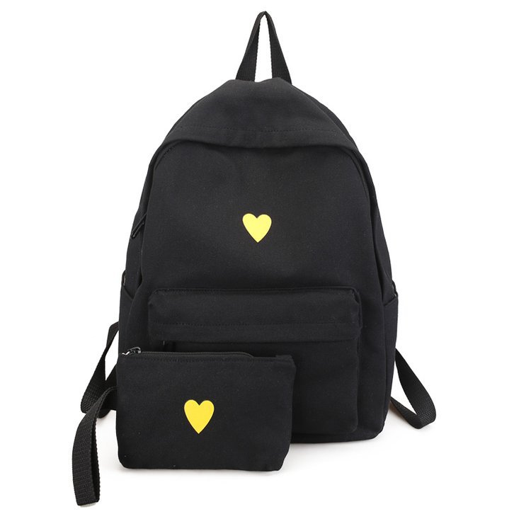 Japan and South Korea Cute Schoolbag Two-Piece Set Coin Purse Mobile Phone Stationery Storage Bag
