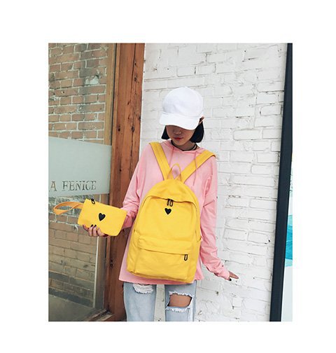 Japan and South Korea Cute Schoolbag Two-Piece Set Coin Purse Mobile Phone Stationery Storage Bag Japan and South Korea Cute Schoolbag Two-Piece Set Coin Purse Mobile Phone Stationery Storage Bag