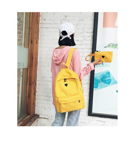 Japan and South Korea Cute Schoolbag Two-Piece Set Coin Purse Mobile Phone Stationery Storage Bag Japan and South Korea Cute Schoolbag Two-Piece Set Coin Purse Mobile Phone Stationery Storage Bag