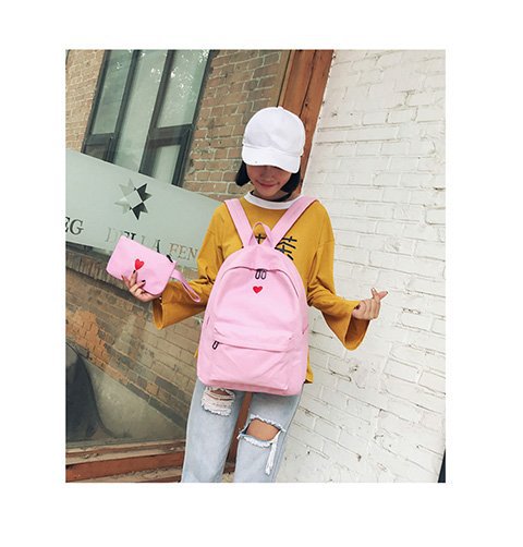 Japan and South Korea Cute Schoolbag Two-Piece Set Coin Purse Mobile Phone Stationery Storage Bag Japan and South Korea Cute Schoolbag Two-Piece Set Coin Purse Mobile Phone Stationery Storage Bag