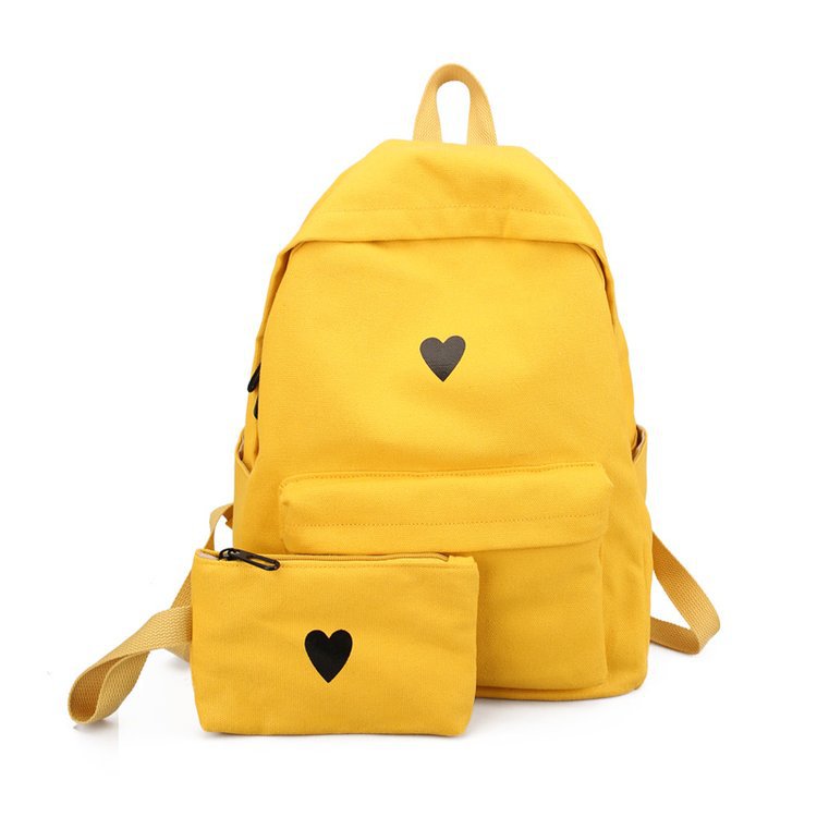 Japan and South Korea Cute Schoolbag Two-Piece Set Coin Purse Mobile Phone Stationery Storage Bag Japan and South Korea Cute Schoolbag Two-Piece Set Coin Purse Mobile Phone Stationery Storage Bag