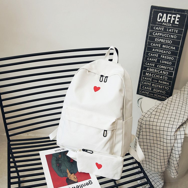 Japan and South Korea Cute Schoolbag Two-Piece Set Coin Purse Mobile Phone Stationery Storage Bag Japan and South Korea Cute Schoolbag Two-Piece Set Coin Purse Mobile Phone Stationery Storage Bag