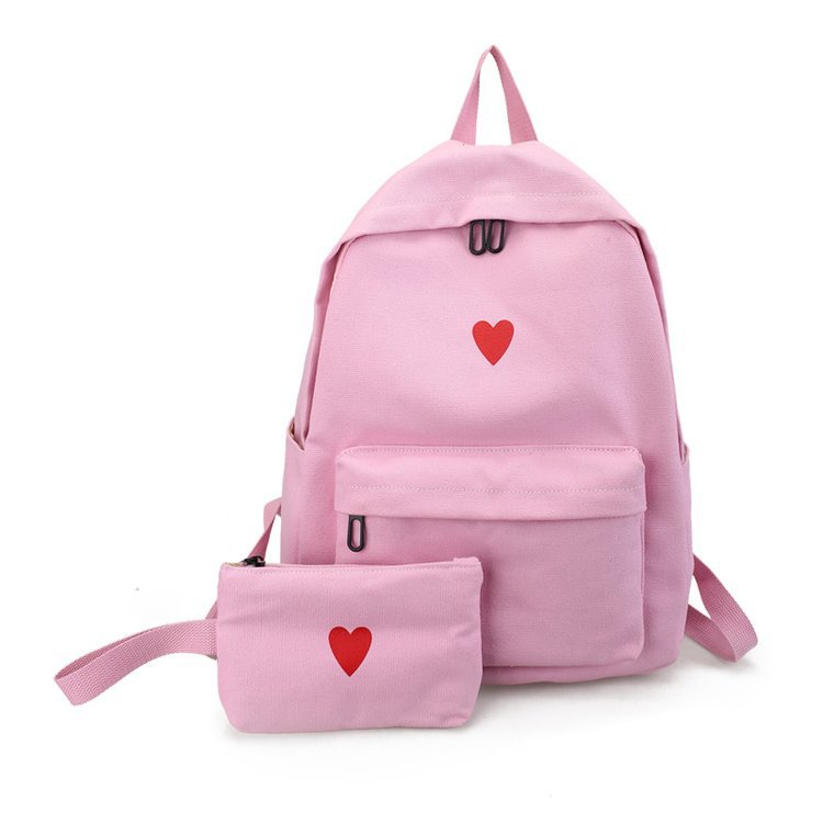 Japan and South Korea Cute Schoolbag Two-Piece Set Coin Purse Mobile Phone Stationery Storage Bag Japan and South Korea Cute Schoolbag Two-Piece Set Coin Purse Mobile Phone Stationery Storage Bag