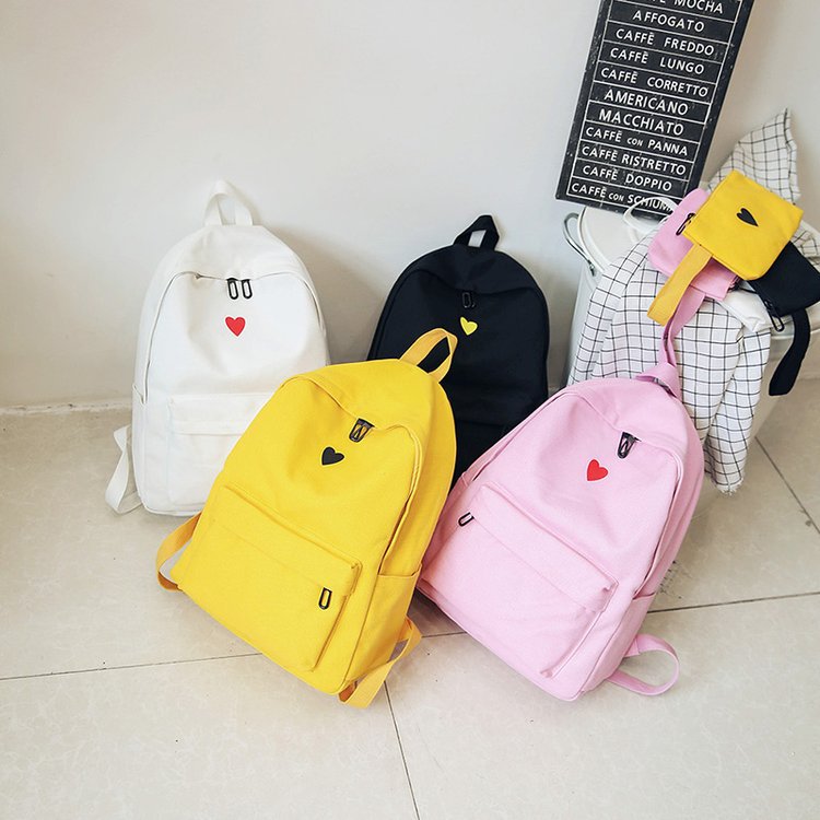 Japan and South Korea Cute Schoolbag Two-Piece Set Coin Purse Mobile Phone Stationery Storage Bag Japan and South Korea Cute Schoolbag Two-Piece Set Coin Purse Mobile Phone Stationery Storage Bag