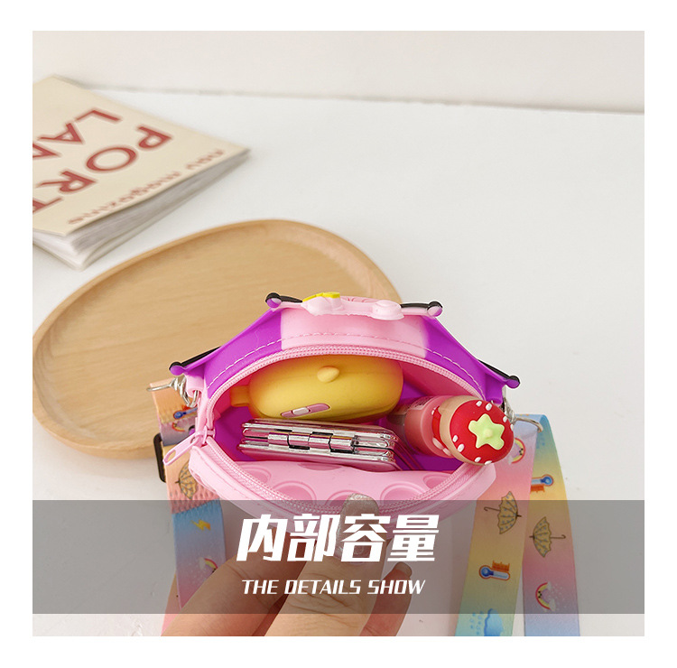 Umbrella Stitching Children Coin Purse 2021 Autumn and Winter New Color Silicone Baby New Year Gift Decoration Bag Wholesale Umbrella Stitching Children Coin Purse 2021 Autumn and Winter New Color Silicone Baby New Year Gift Decoration Bag Wholesale