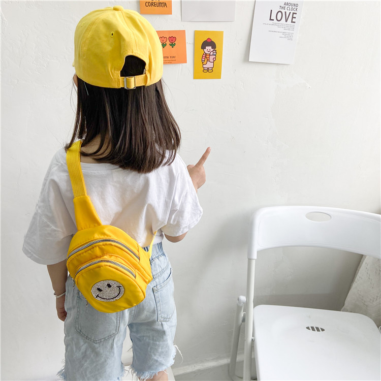 2021 Summer New Children's Bags Oxford Cloth Diamond Smiley Face Slanted Chest Bag Boys and Girls Fashion Shoulder Coin Purse 2021 Summer New Children's Bags Oxford Cloth Diamond Smiley Face Slanted Chest Bag Boys and Girls Fashion Shoulder Coin Purse