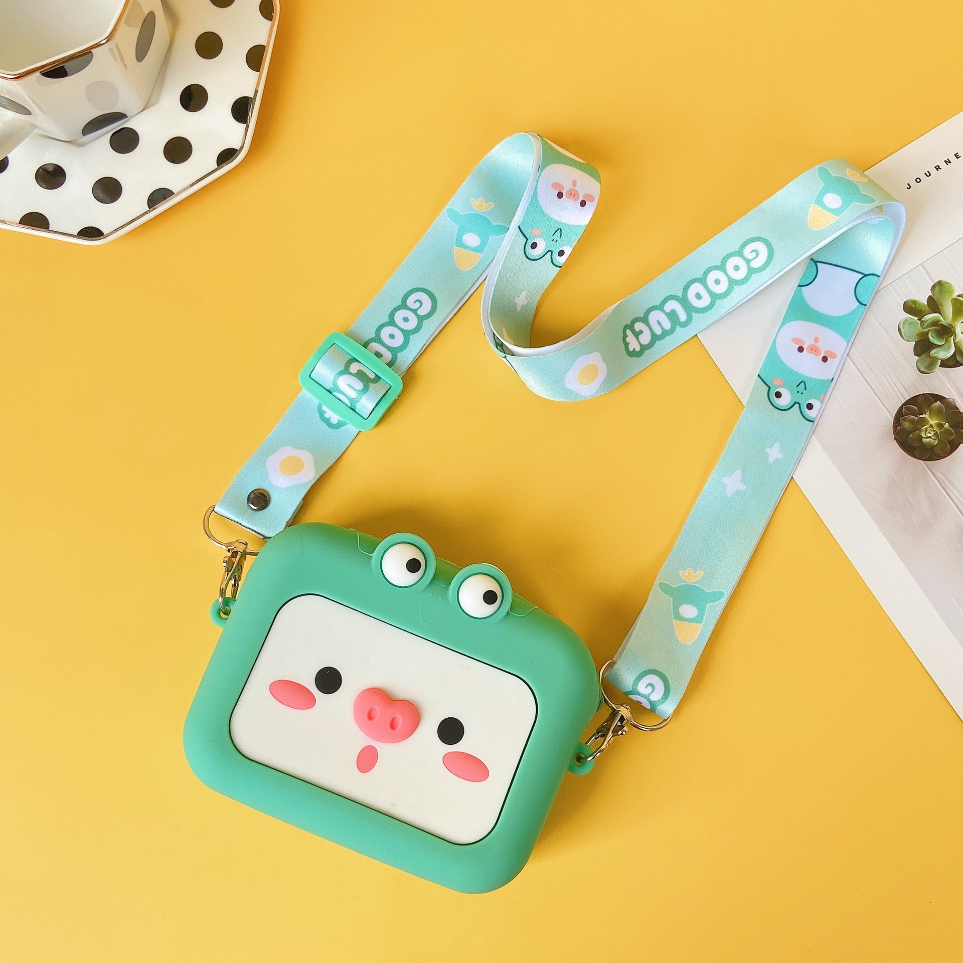 2021 New Square Silicone Coin Purse Toy Story Little Sister Net Red Bag Card Package Factory Direct Sales