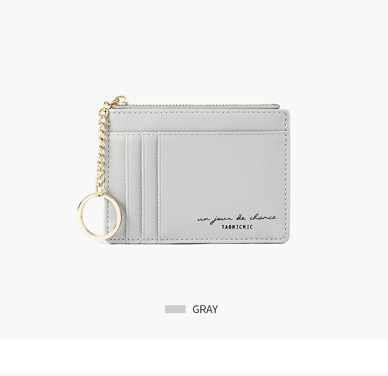 Yue Qian Kai New Zipper Women Coin Purse Korean Mini Key Chain Small Wallet Multiple Card Slots Card Holder Wallet Yue Qian Kai New Zipper Women Coin Purse Korean Mini Key Chain Small Wallet Multiple Card Slots Card Holder Wallet