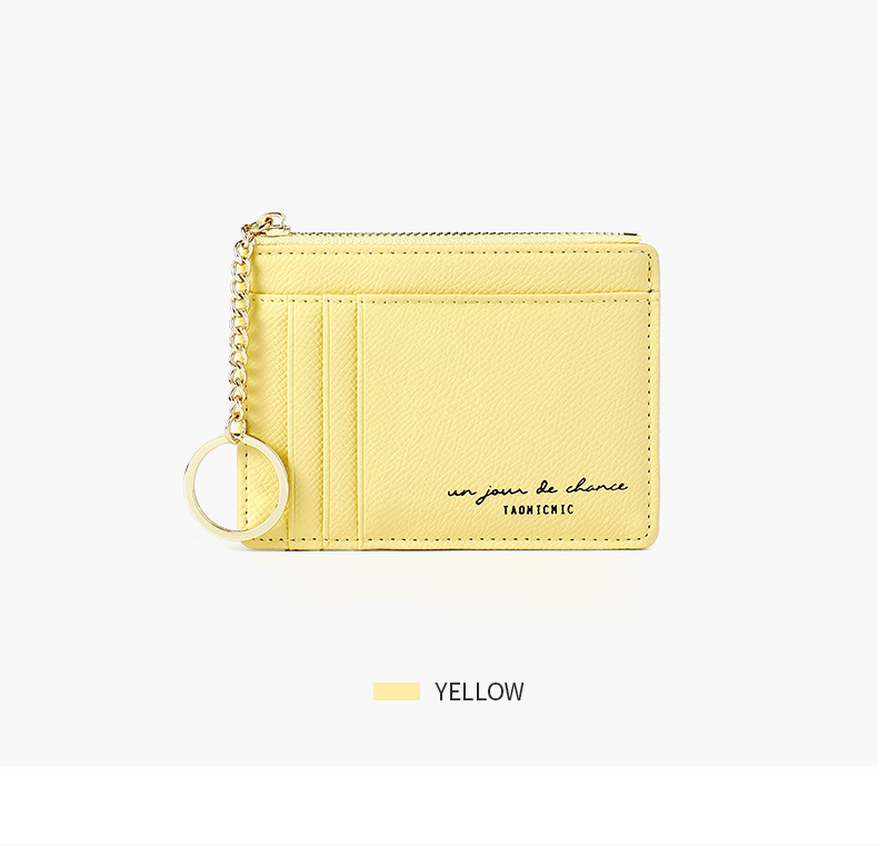 Yue Qian Kai New Zipper Women Coin Purse Korean Mini Key Chain Small Wallet Multiple Card Slots Card Holder Wallet Yue Qian Kai New Zipper Women Coin Purse Korean Mini Key Chain Small Wallet Multiple Card Slots Card Holder Wallet