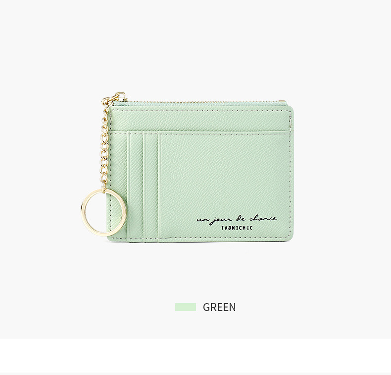 Yue Qian Kai New Zipper Women Coin Purse Korean Mini Key Chain Small Wallet Multiple Card Slots Card Holder Wallet Yue Qian Kai New Zipper Women Coin Purse Korean Mini Key Chain Small Wallet Multiple Card Slots Card Holder Wallet