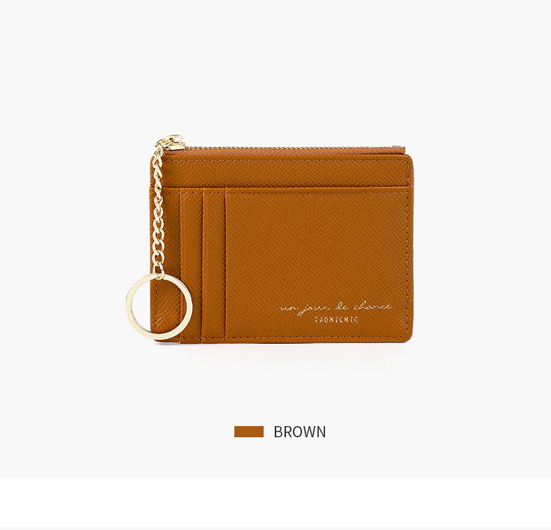 Yue Qian Kai New Zipper Women Coin Purse Korean Mini Key Chain Small Wallet Multiple Card Slots Card Holder Wallet Yue Qian Kai New Zipper Women Coin Purse Korean Mini Key Chain Small Wallet Multiple Card Slots Card Holder Wallet
