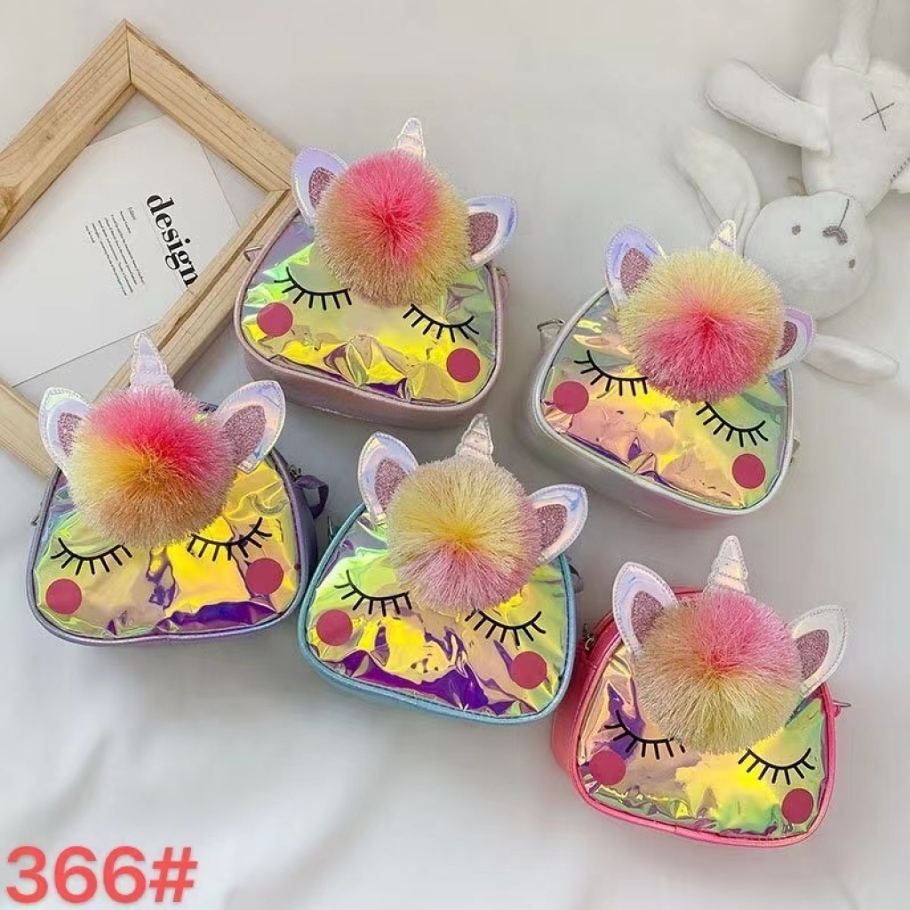 New Cartoon Children 'S Bag Cute Unicorn Sequined Baby Girl Accessories Coin Purse Mini Girl 'S Crossbody Bag New Cartoon Children 'S Bag Cute Unicorn Sequined Baby Girl Accessories Coin Purse Mini Girl 'S Crossbody Bag