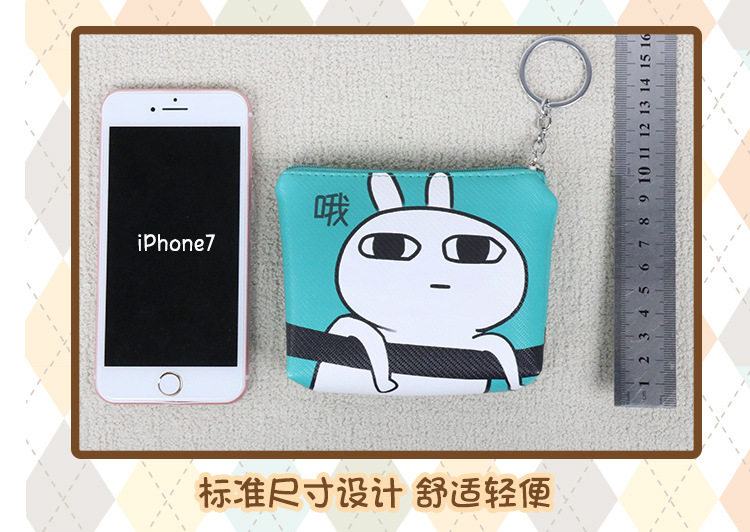 Cartoon Animation Coin Purse Date A Live REM Kimetsu No Yaiba Sora FGO Sakura Coin Bag Key Card Holder