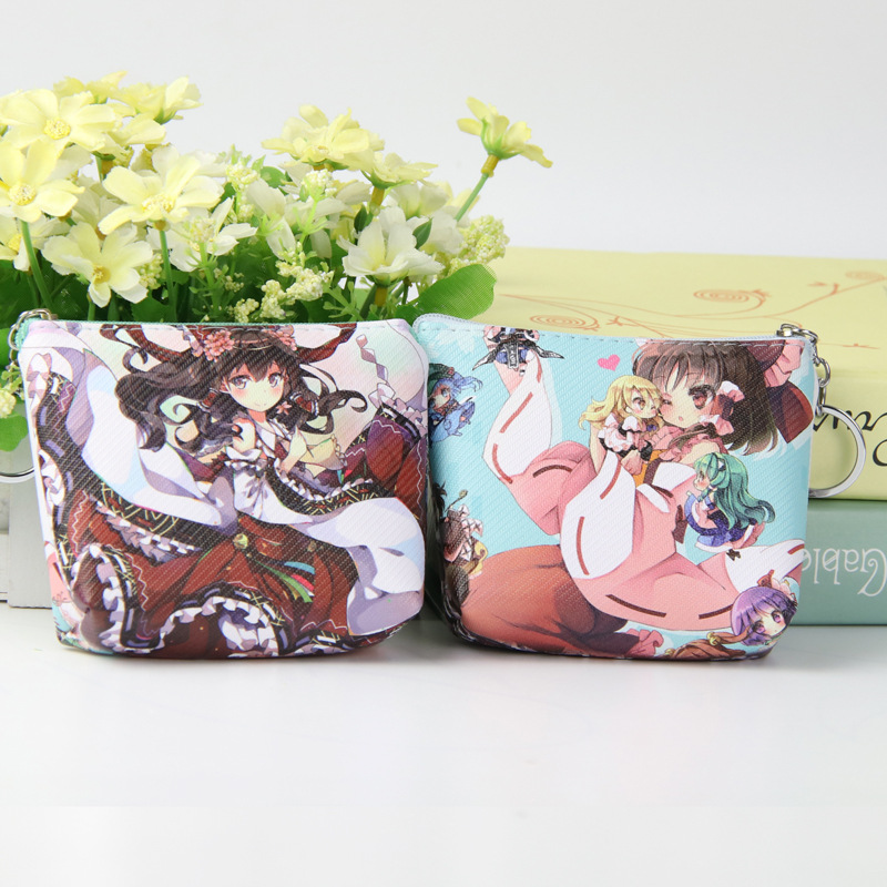 Cartoon Animation Coin Purse Date A Live REM Kimetsu No Yaiba Sora FGO Sakura Coin Bag Key Card Holder