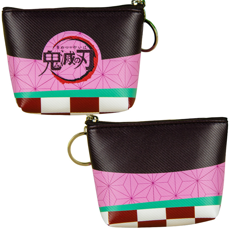 Cartoon Animation Coin Purse Date A Live REM Kimetsu No Yaiba Sora FGO Sakura Coin Bag Key Card Holder