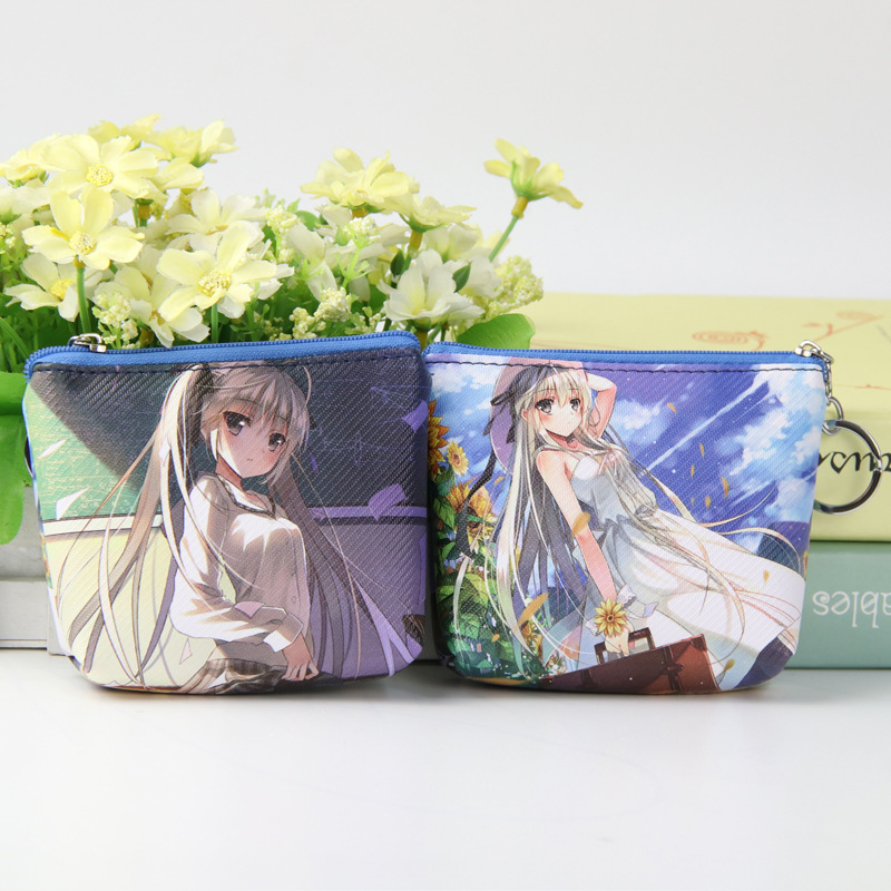 Cartoon Animation Coin Purse Date A Live REM Kimetsu No Yaiba Sora FGO Sakura Coin Bag Key Card Holder