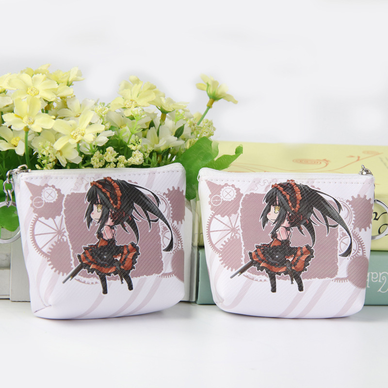 Cartoon Animation Coin Purse Date A Live REM Kimetsu No Yaiba Sora FGO Sakura Coin Bag Key Card Holder