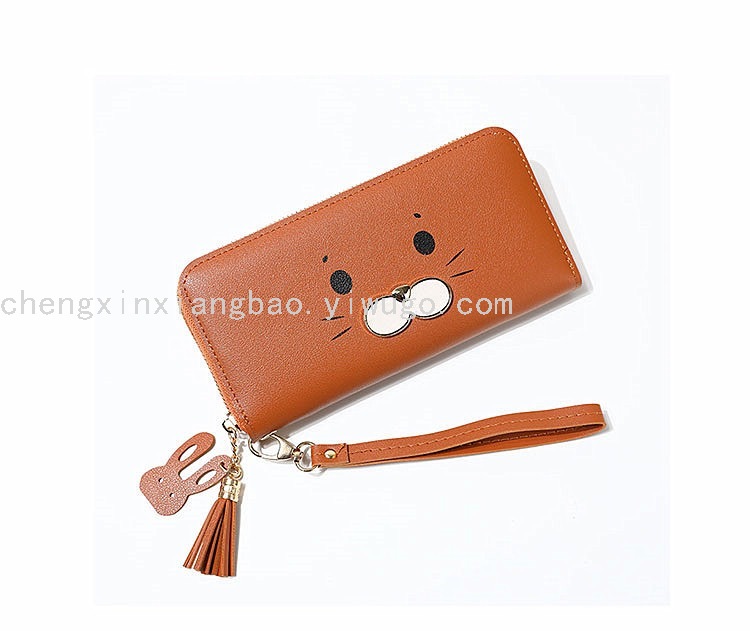 Trendy Women's Bags Single-Pull Bag Women's Wallet Small Seal Lady Hand-Carrying Wallet Hot Sale Coin Purse Women's Bag