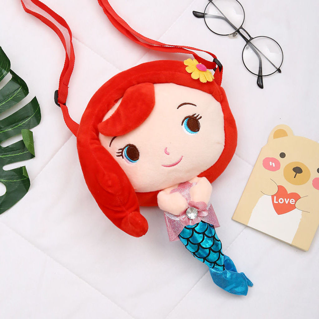 Mermaid Plush School Bag Satchel Cartoon Children's Bags Mobile Phone Bag Coin Purse Luggage Mermaid Plush School Bag Satchel Cartoon Children's Bags Mobile Phone Bag Coin Purse Luggage