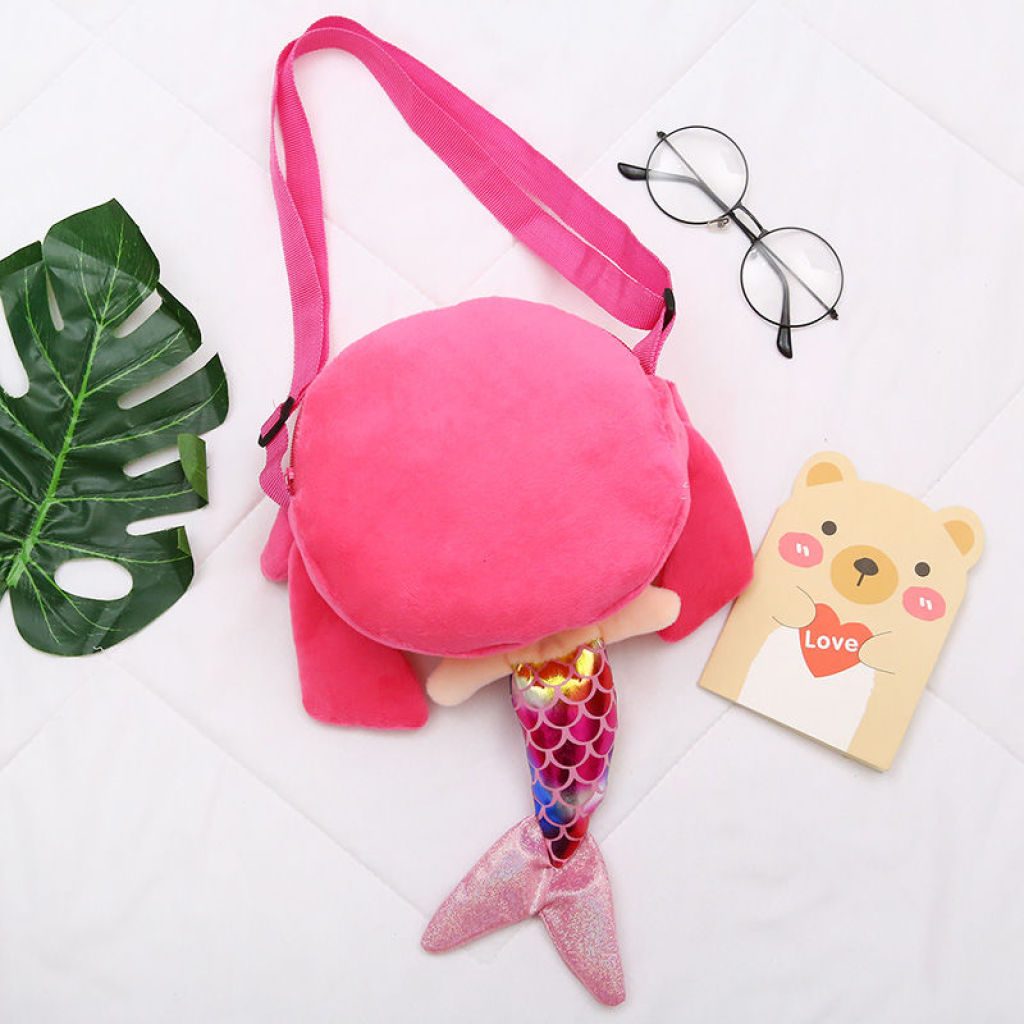 Mermaid Plush School Bag Satchel Cartoon Children's Bags Mobile Phone Bag Coin Purse Luggage Mermaid Plush School Bag Satchel Cartoon Children's Bags Mobile Phone Bag Coin Purse Luggage