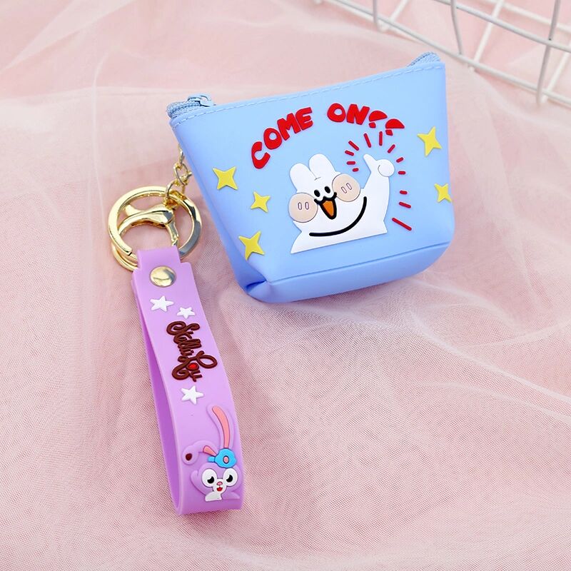 Japanese and Korean Autumn New Silicone Thumbs-up Bunny Dinosaur Coin Purse Headset Storage Japanese Wallet Wallet Japanese and Korean Autumn New Silicone Thumbs-up Bunny Dinosaur Coin Purse Headset Storage Japanese Wallet Wallet