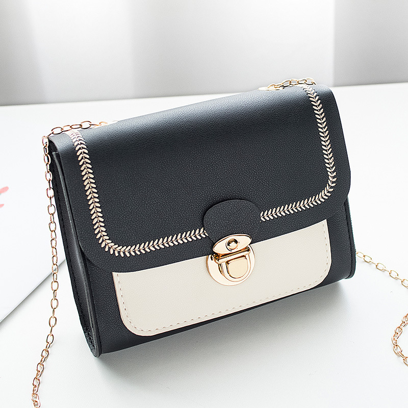 Mobile Phone Bag Sewing Line Women&#039;s Bag Color Matching Shoulder Coin Purse Chain Bag Messenger Bag