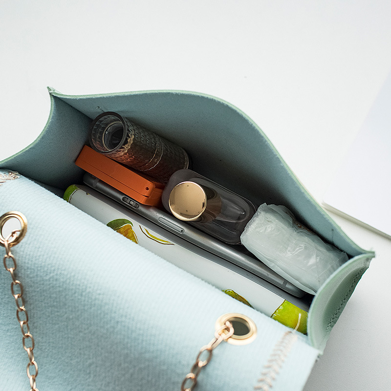 Mobile Phone Bag Sewing Line Women&#039;s Bag Color Matching Shoulder Coin Purse Chain Bag Messenger Bag