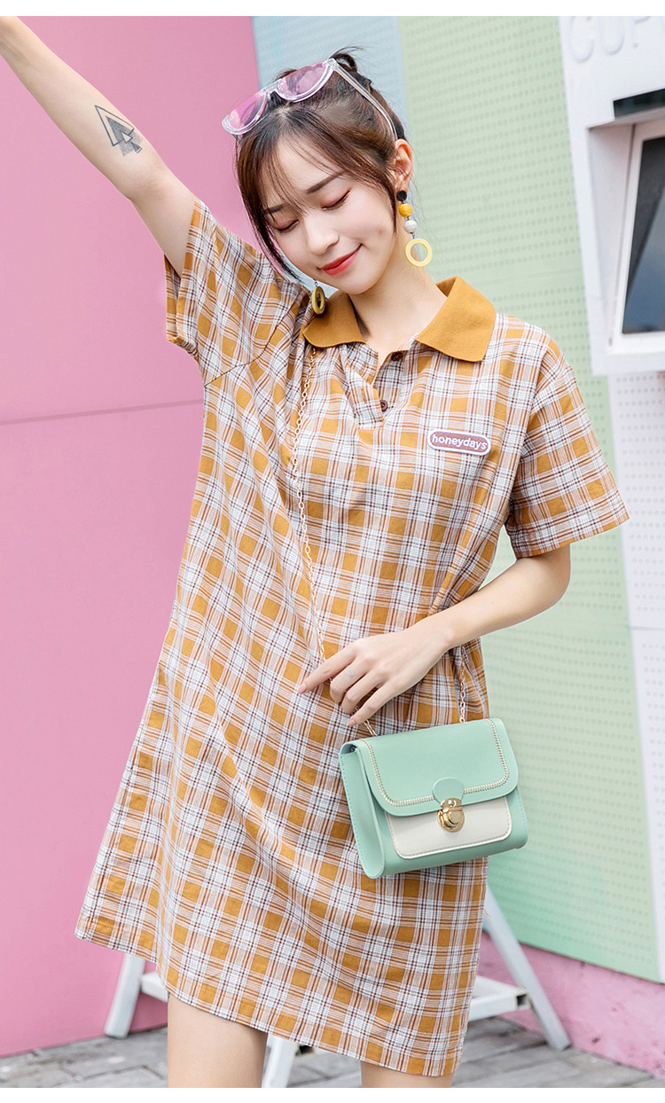 Mobile Phone Bag Sewing Line Women's Bag Color Matching Shoulder Coin Purse Chain Bag Messenger Bag