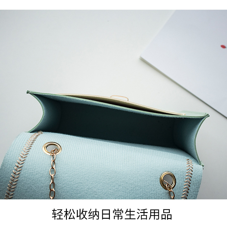 Mobile Phone Bag Sewing Line Women's Bag Color Matching Shoulder Coin Purse Chain Bag Messenger Bag