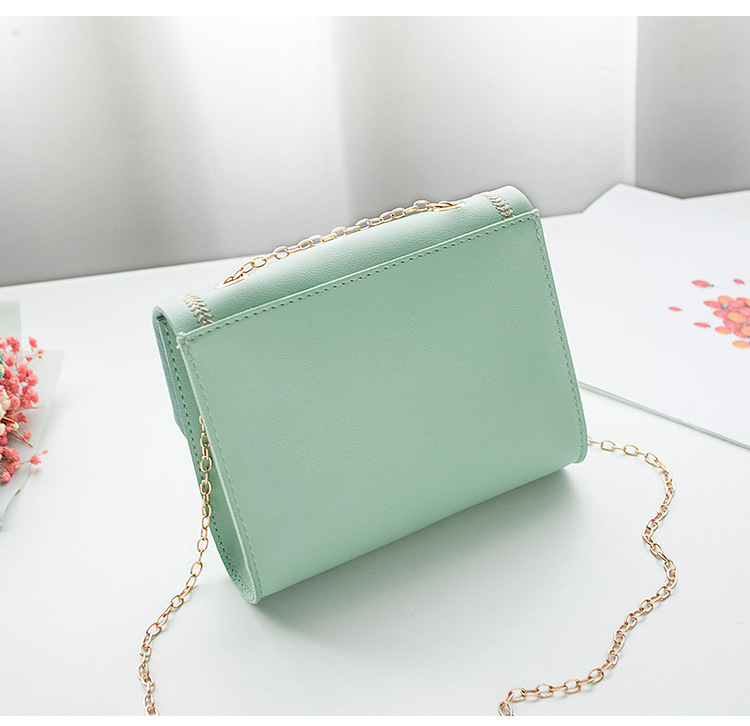 Mobile Phone Bag Sewing Line Women's Bag Color Matching Shoulder Coin Purse Chain Bag Messenger Bag