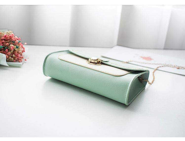 Mobile Phone Bag Sewing Line Women's Bag Color Matching Shoulder Coin Purse Chain Bag Messenger Bag