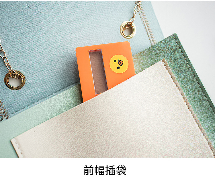 Mobile Phone Bag Sewing Line Women's Bag Color Matching Shoulder Coin Purse Chain Bag Messenger Bag
