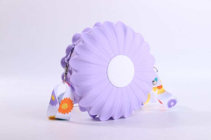 Korean Daisy Silicone Coin Purse Flower Silicone Storage Bag Autumn and Winter New