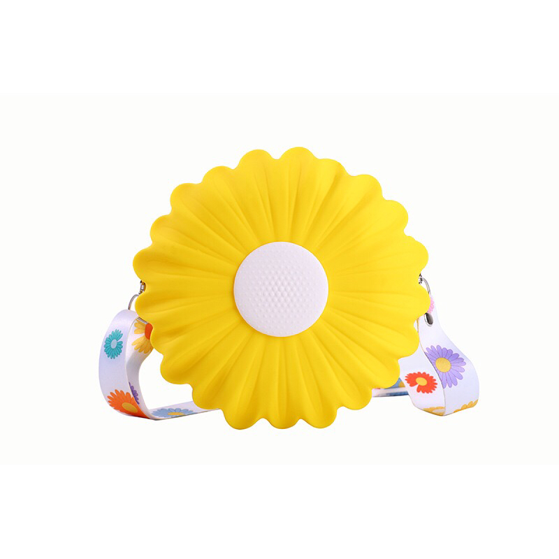 Korean Daisy Silicone Coin Purse Flower Silicone Storage Bag Autumn and Winter New
