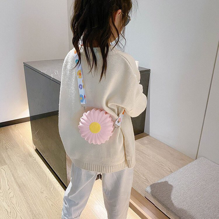 Korean Daisy Silicone Coin Purse Flower Silicone Storage Bag Autumn and Winter New