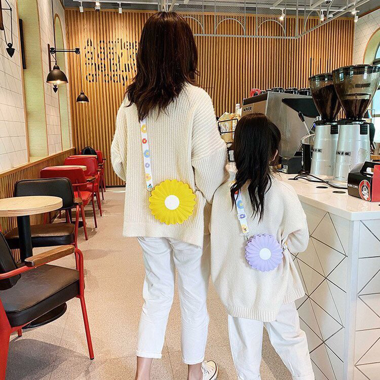 Korean Daisy Silicone Coin Purse Flower Silicone Storage Bag Autumn and Winter New