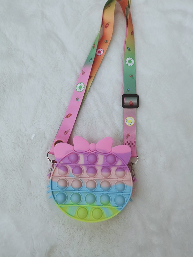 2021 New Rat Killer Pioneer Silicone Bag Decompression Bubble Messenger Bag Cute Mini Children Coin Purse Spot 2021 New Rat Killer Pioneer Silicone Bag Decompression Bubble Messenger Bag Cute Mini Children Coin Purse Spot
